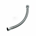 American Imaginations 20 in. Chrome Cylindrical Stainless Steel Water Supply Hose- Full Flow AI-37874
